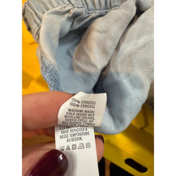 GAP Sunkissed Shorts Women's Light Gray Khakis Flat Front Cotton Blend Size 0 - Picture 7 of 7